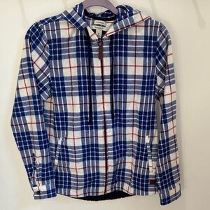 L. L. Bean Zip Up Flannel Hoodie